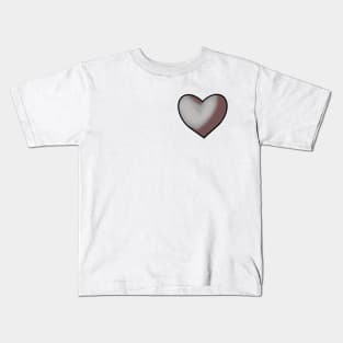 Gray Heart Kids T-Shirt